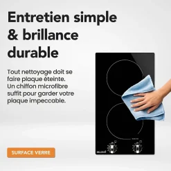 Domino Induction Manettes 2 Foyers - 3600W