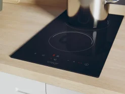 Domino vitrocéramique 30cm 2 foyers noir Candy CDH30 smart