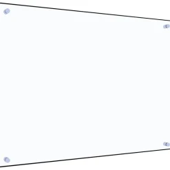 Dosseret de cuisine Transparent 80x60 cm Verre trempé