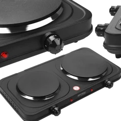 Double plaque de cuisson electrique 2600W 155+185mm