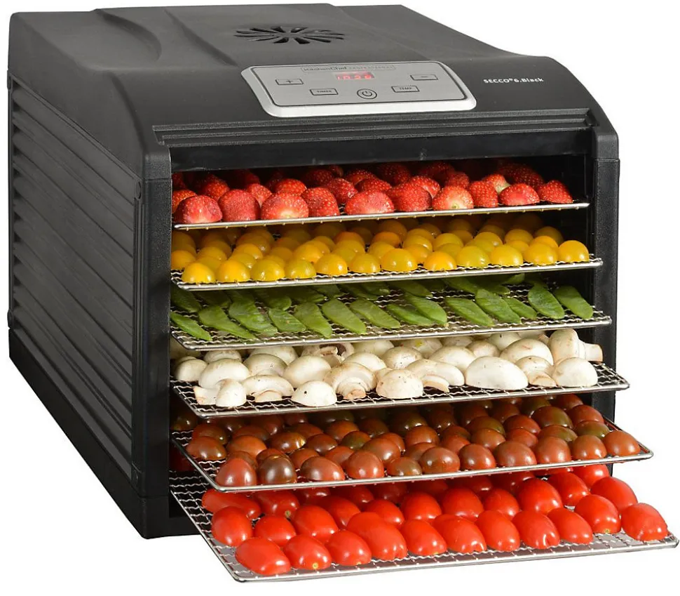 Déshydrateur fruits et légumes 6 plateaux 500w Kitchen Chef SECCO 6 BLACK