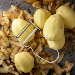 Duo Eplucheur à légumes pendule 19 cm et rasoir à légumes Castor inox 11 cm Fackelmann