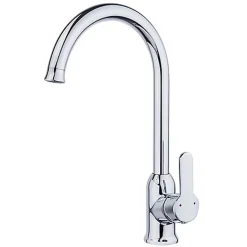 Edouard Rousseau - Mitigeur Évier MOLEN Chromé - Aérateur Économie d'Eau - Bec Mobile