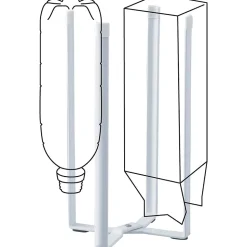 Egouttoir à bouteilles en métal Stand