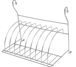 Egouttoir à vaisselle en métal chromé