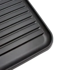 Egouttoir à vaisselle métal et plastique avec bac noir Box & Beyond