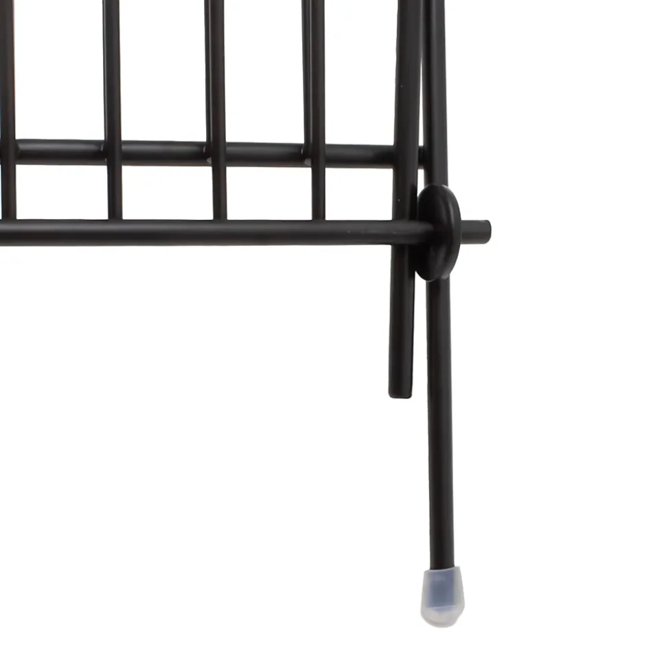 Egouttoir à vaisselle métal et plastique avec bac noir Box & Beyond