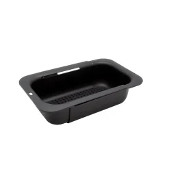 Egouttoir à vaisselle panier extensible noir l. 21 x L. 34,5 x H. 9,5 cm Box & Beyond