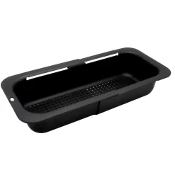 Egouttoir à vaisselle panier extensible noir l. 21 x L. 34,5 x H. 9,5 cm Box & Beyond