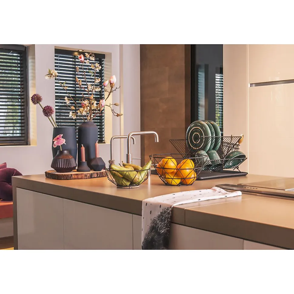 Egouttoir avec bac Lena - Métal filaire