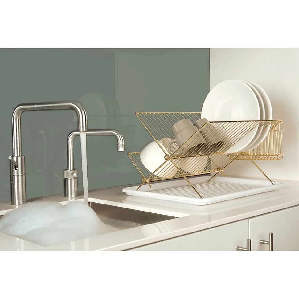 Egouttoir avec bac Lena - Métal filaire