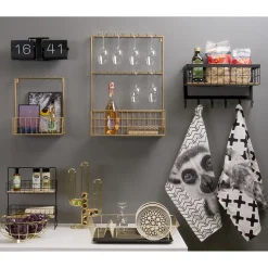 Egouttoir avec bac Linea - Métal filaire