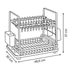 Egouttoir Black edition noir 2 niveaux - Noir- 5five