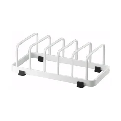 Egouttoir pour assiettes en métal blanc - L11 cm