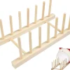 Egouttoir Vaisselle en Bois 6 rangements