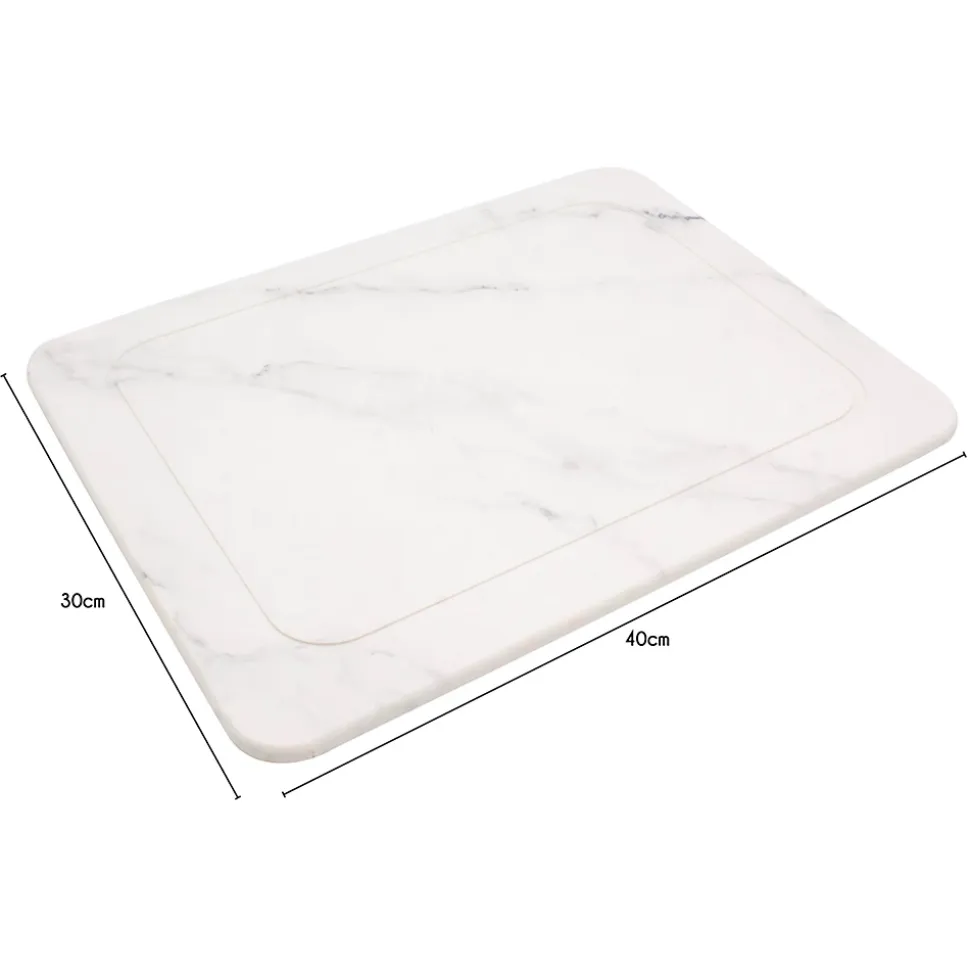 Egouttoir à vaisselle en diatomite blanc l. 40 x L. 30 x Ep. 9 mm Box & Beyond