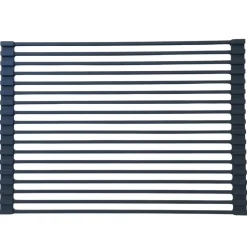 Egouttoir vaisselle pliable 43x31 en inox et silicone noir Essebagno