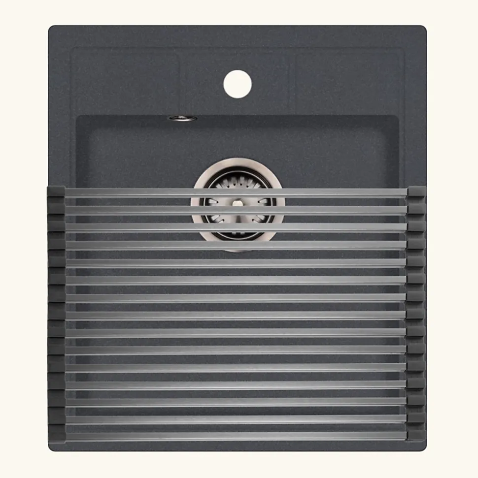 Egouttoir vaisselle rabattable inox Helika - dessous de plat inox