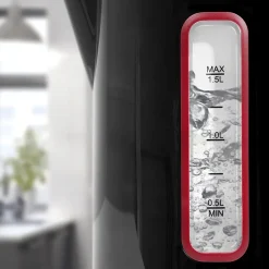 EK30 BK Bouilloire électrique 3000W Capacité 1,5L Température réglable 40 60 80 100 Arrêt automatique Maintien au chaud Duronic