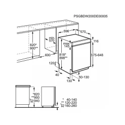 ELECTROLUX Lave-vaisselle intégrable 13 couverts 44 dB - KEGB7400IK