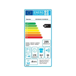 ELECTROLUX Sèche-linge 8 kg condenseur avec pompe à chaleur - EDHF4812AC