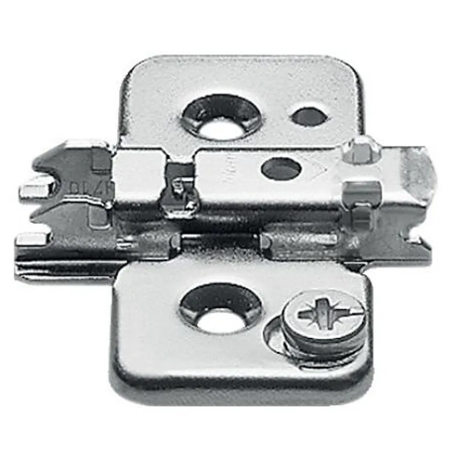 Embase CLIP TOP réglage excentrique en croix avec cale de 3 à visser - BLUM - EMB173713