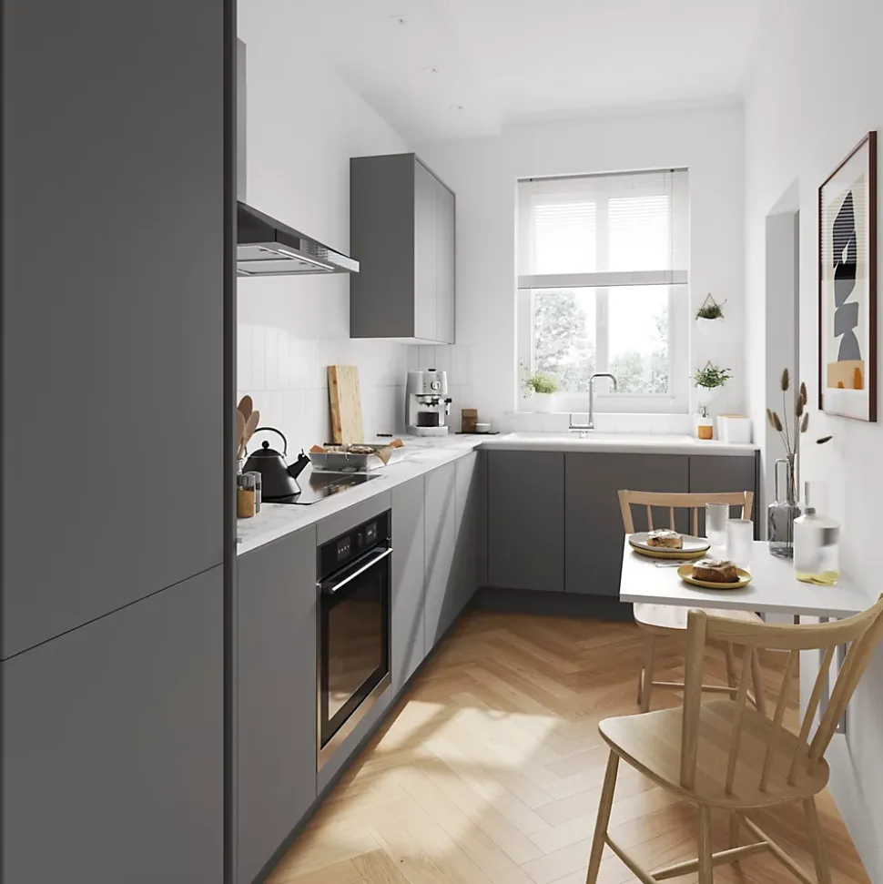 Embout de rail pour plan de travail blanc Caraway Innovo GoodHome vendu par 2