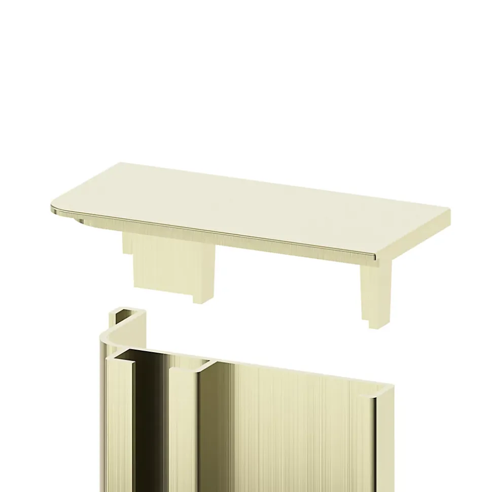 Embout de rail pour plan de travail laiton Caraway Innovo GoodHome vendu par 2