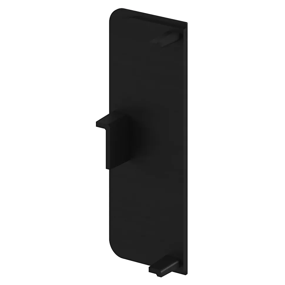 Embout de rail pour tiroir noir Caraway Innovo GoodHome vendu par 2