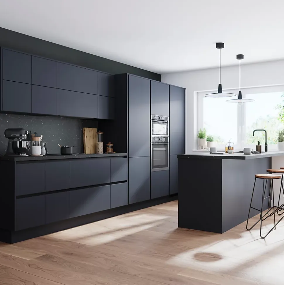 Embout de rail pour tiroir noir Caraway Innovo GoodHome vendu par 2