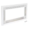 Emuca Cadre pour micro-ondes, à encastrer dans des éléments de cuisine, module 600mm, 600x400mm, Plastique, Blanc