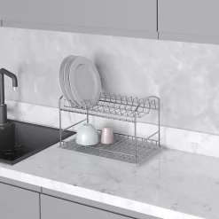 Emuca Égouttoir à vaisselle à poser Suprastar, 435x270x275mm, acier, chromé