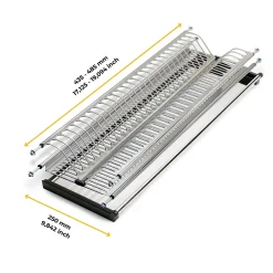 Emuca Égouttoir acier inoxydable Drynox, module 500mm, acier inoxydable