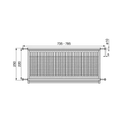 Emuca Égouttoir acier inoxydable Drynox, module 800mm, acier inoxydable
