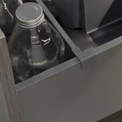 Emuca Kit d'accessoires de séparation pour intérieurs de tiroirs Vertex-Concept, largeur 600 mm, Aluminium et Plastique, Gris