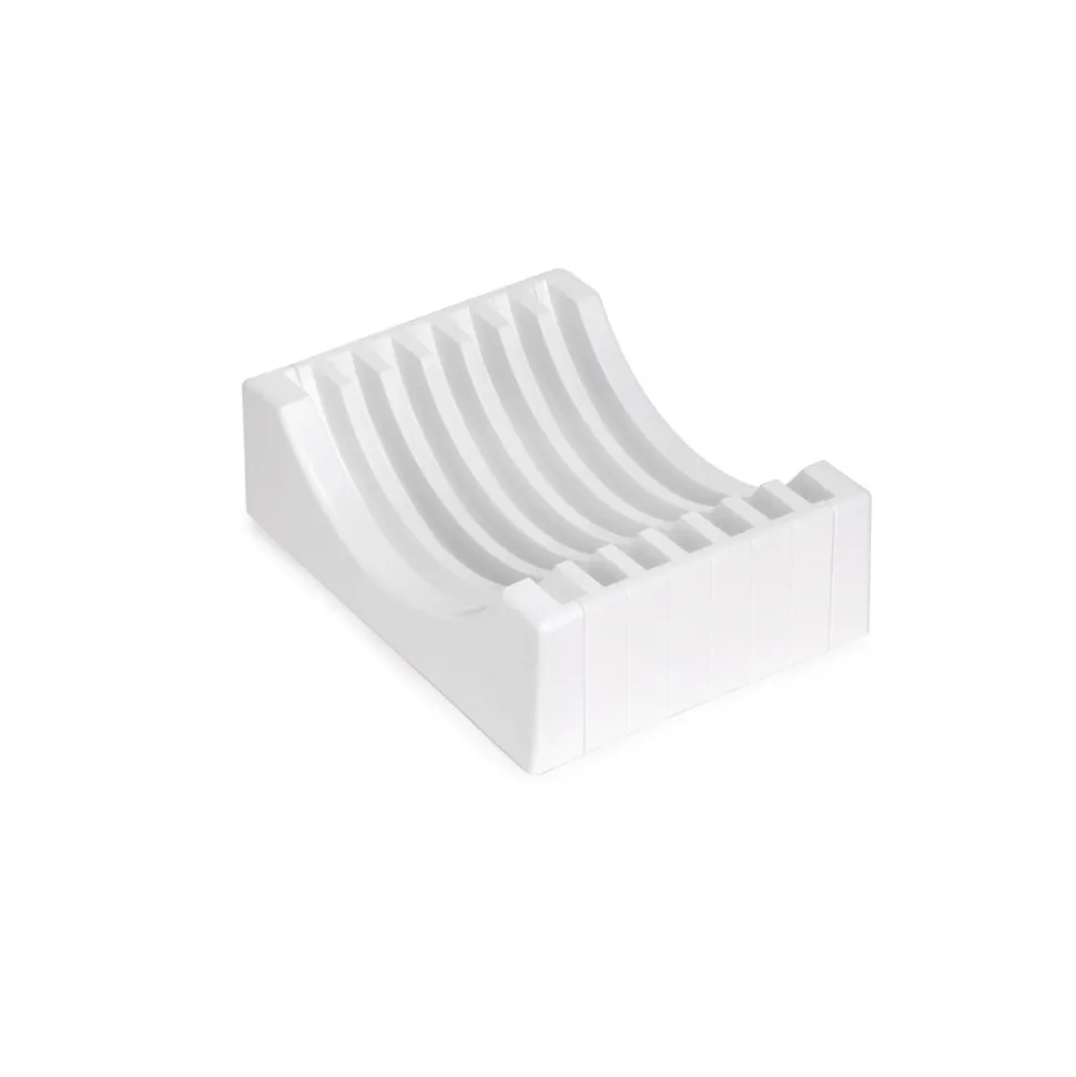 Emuca Kit de rangement pour assiettes, 13 assiettes maximum, plastique, blanc