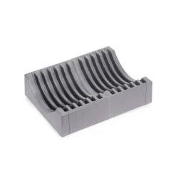 Emuca Kit de rangement pour assiettes, 13 assiettes maximum, Plastique, Gris