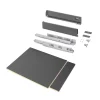 Emuca Kit de tiroirs pour cuisine ou salle de bains Vertex avec réglages 3D, hauteur 93mm, avec panneaux inclus, module 450mm,