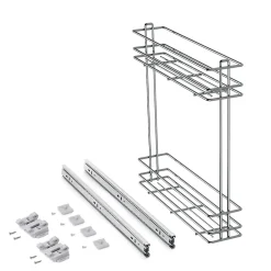 Emuca Porte-bouteilles extractible SupraMax, module 150mm, acier, chromé