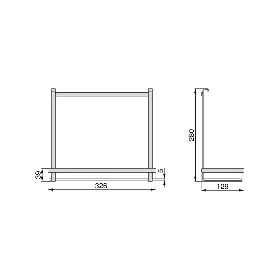 Emuca Porte-ustensiles de cuisine Titane , acier, gris anthracite