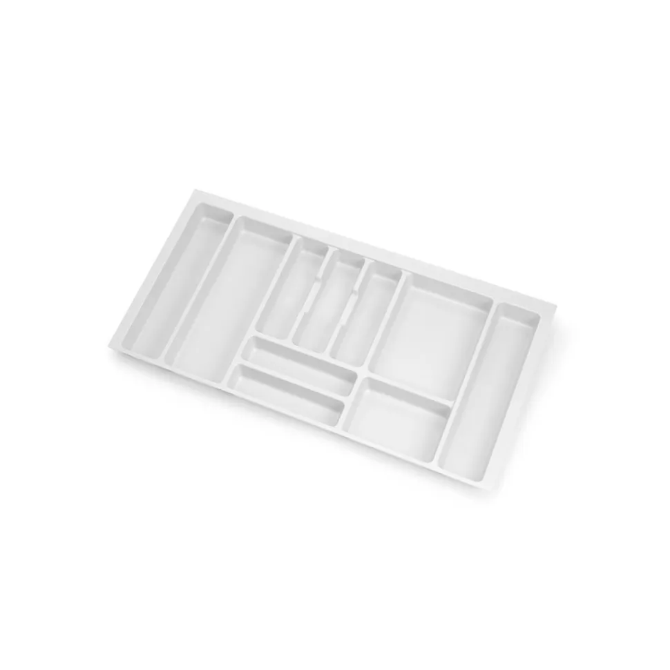 Emuca range-couverts Optima Vertex/Concept, profondeur 500mm, plateau 16mm, module 900mm, Plastique, Blanc