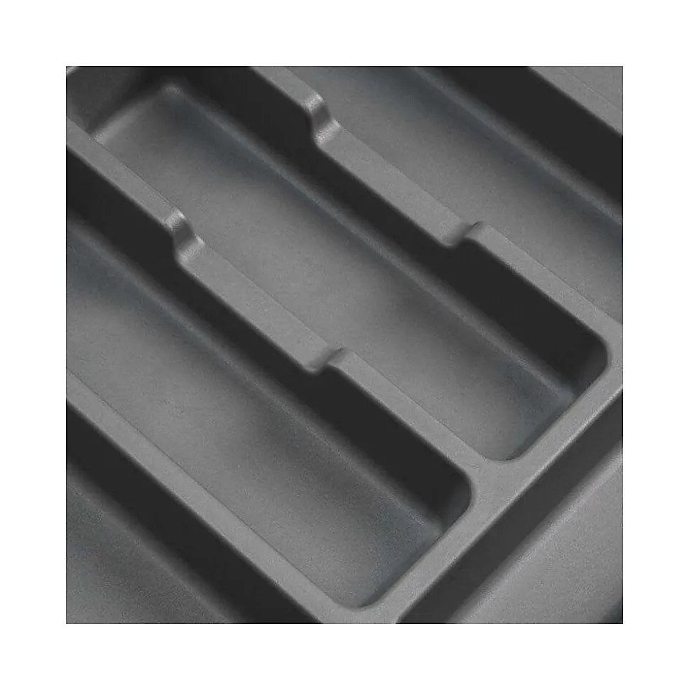 Emuca Range-couverts Optima pour tiroir universel, module 900mm, Plastique, Gris antracite