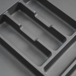 Emuca range-couverts Optima Vertex/Concept, profondeur 500mm, plateau 16mm, module 1.000mm, Plastique, Gris antracite