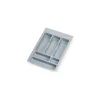 Emuca Range-couverts Optima pour tiroir universel, module 400mm, plastique, gris