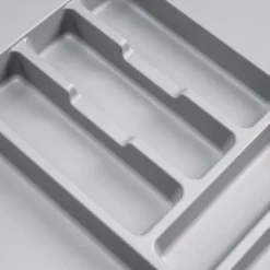 Emuca Range-couverts Optima pour tiroir universel, module 400mm, plastique, gris