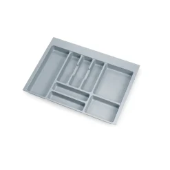 Emuca Range-couverts Optima pour tiroir universel, module 700mm, plastique, gris