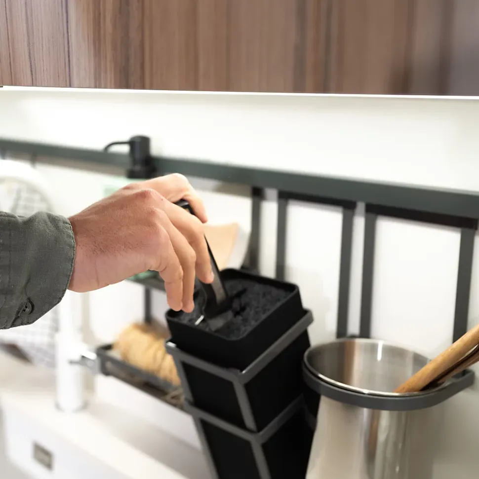 Emuca Support de tablettes Titane, acier, gris anthracite