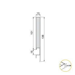 Emuca Tiroir extérieur Concept 30kg hauteur 138mm, profondeur 400mm, Acier, Gris antracite