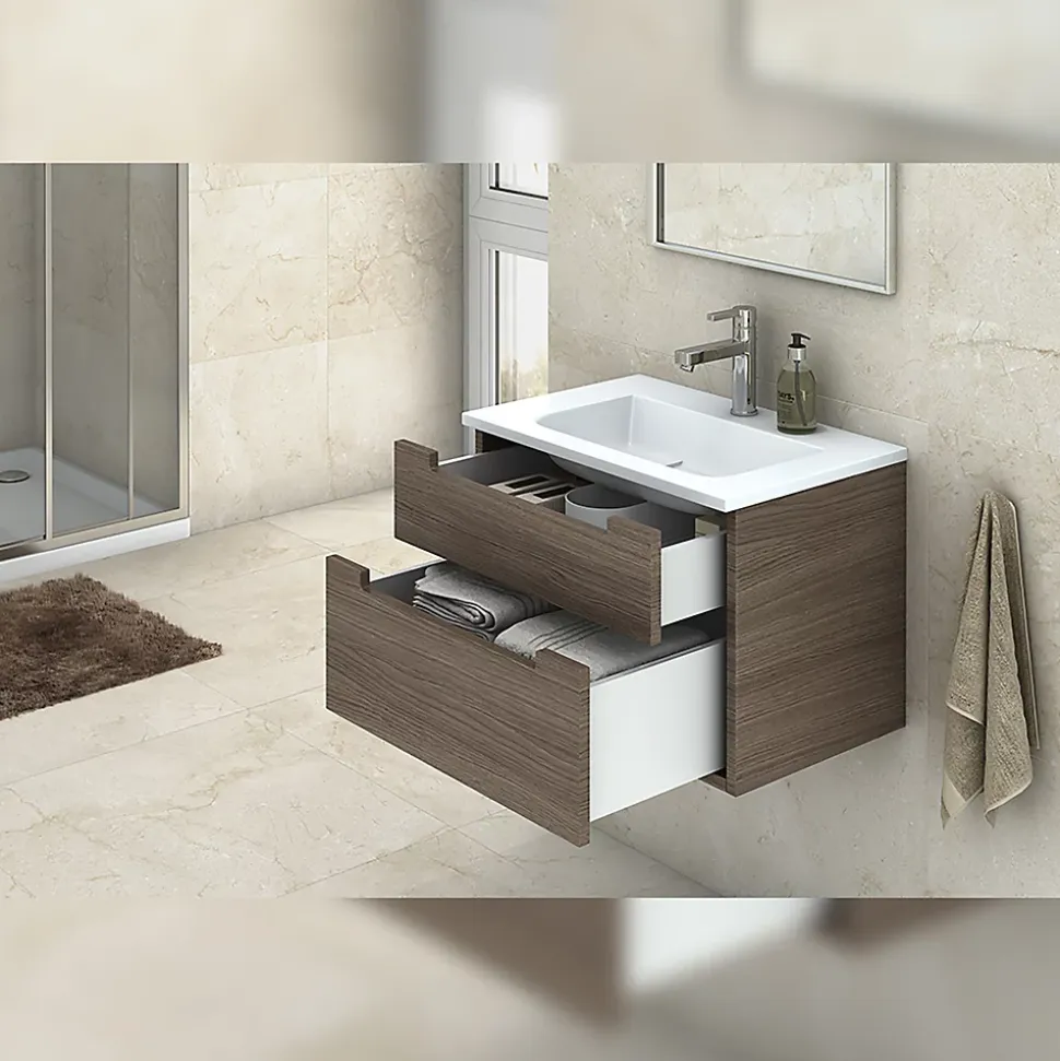 Emuca Tiroir extérieur Concept 30kg hauteur 138mm, profondeur 400mm, Acier, Peint en blanc