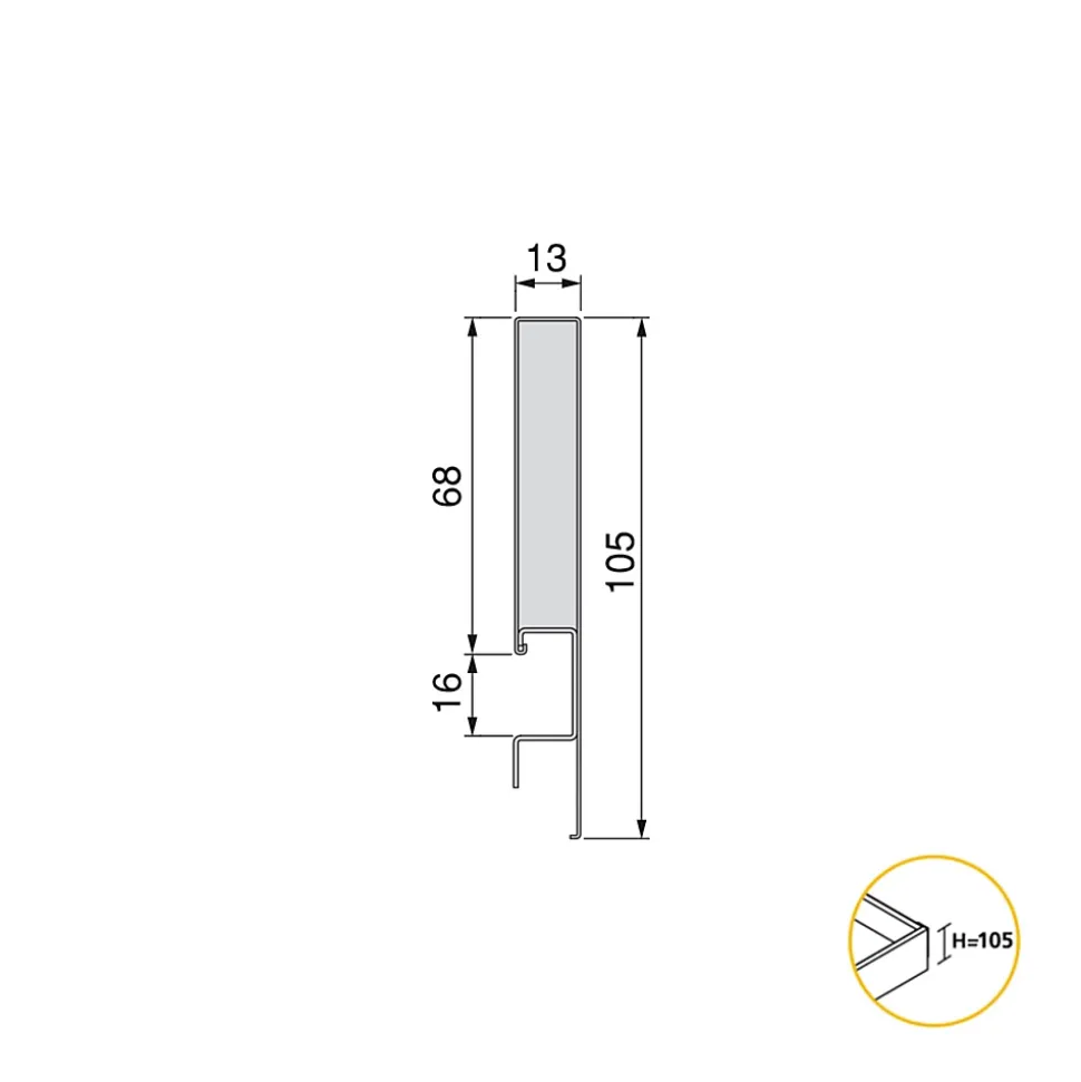 Emuca Tiroir extérieur Concept 30kg hauteur 105mm, profondeur 300mm, Acier, Peint en blanc